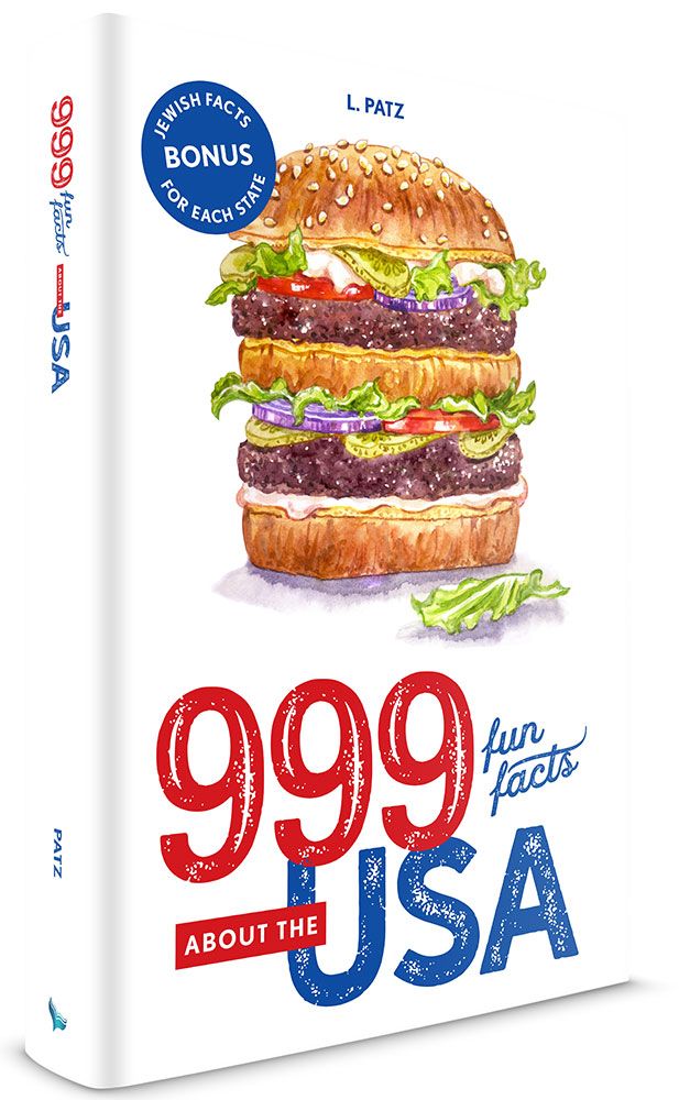 3D view of 999 Fun Facts About the USA by L. Patz, hardcover edition