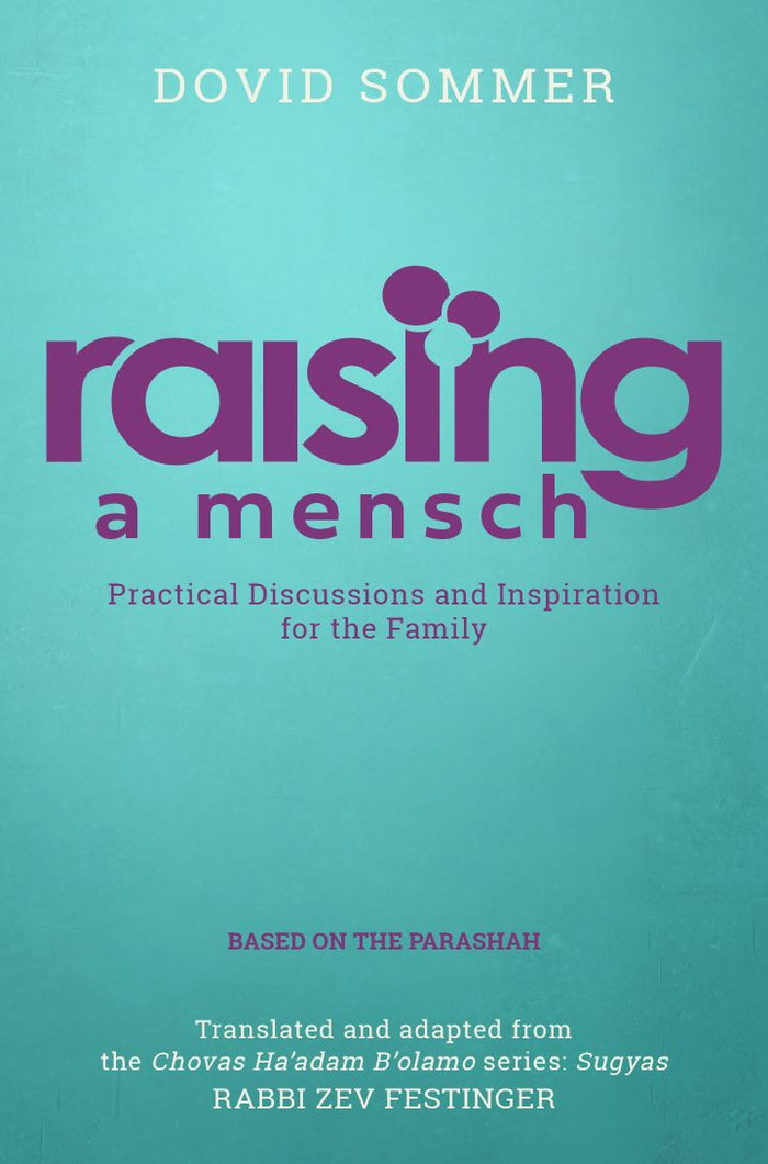 Raising a Mensch — front cover hardcover | Judaica Square Lakewood