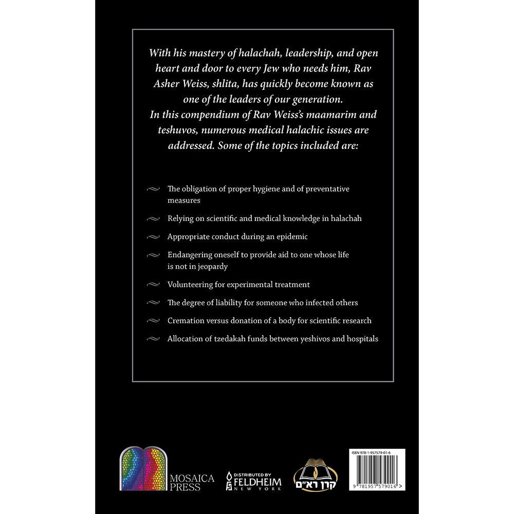 Back cover of Rav Asher Weiss On Medical Issues, Vol 2 by Rav Asher Weiss, with the summary and barcode