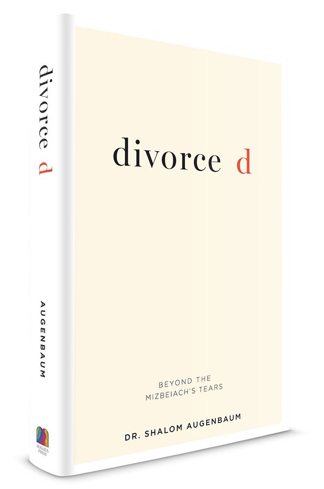 3D view of Divorced by Dr. Shalom Augenbaum, hardcover edition