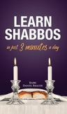 Learn Shabbos-3 Minutes a Day (compact) — front cover pocket | Judaica Square Lakewood