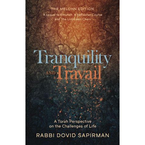Tranquility and Travail — front cover Hard Cover | Judaica Square Lakewood