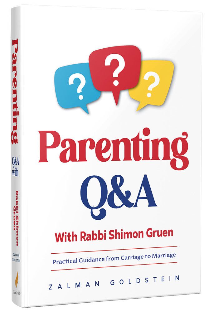3D view of Parenting Q&A with Rabbi Shimon Gruen by Zalman Goldstein, hardcover edition