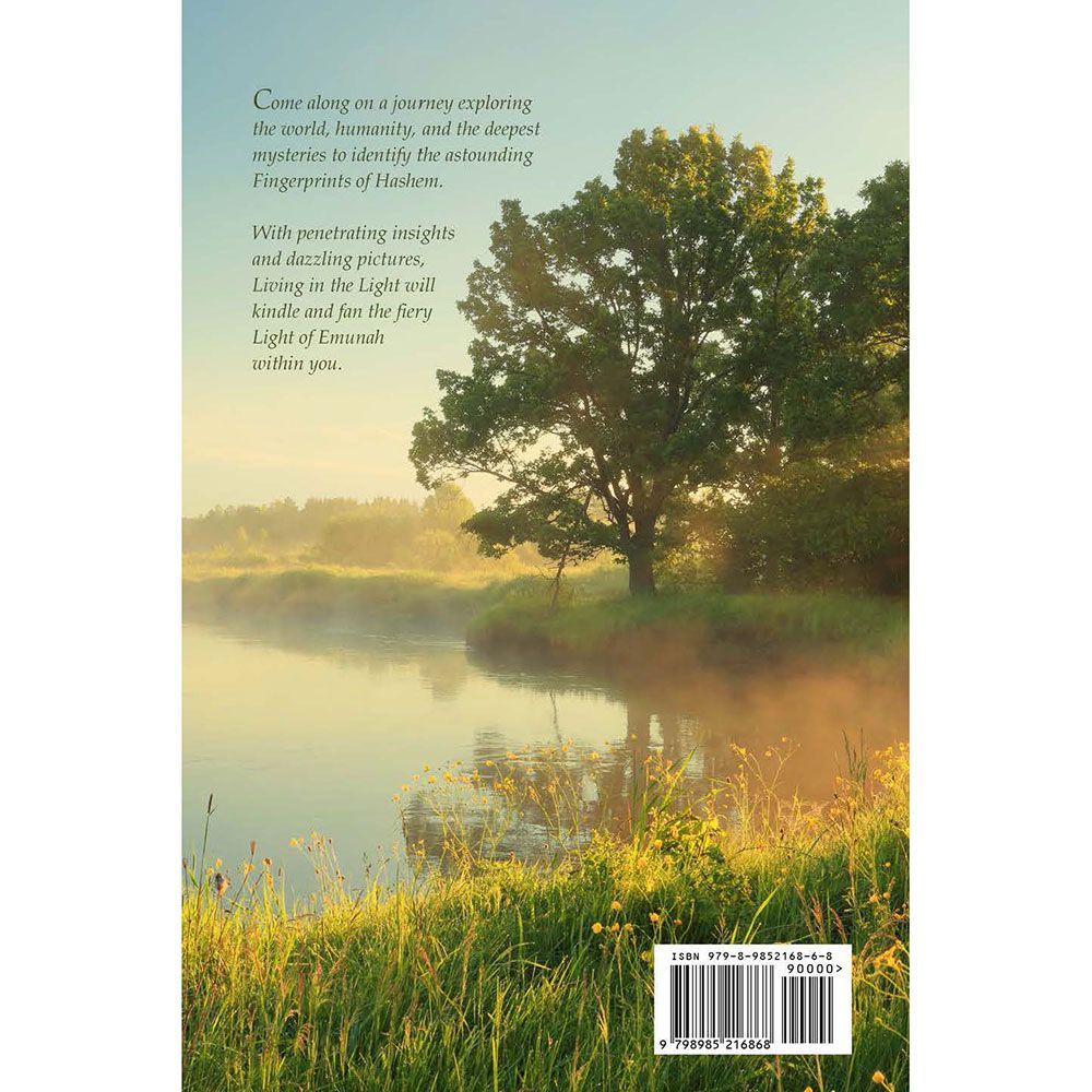 Living in the Light — back cover | Judaica Square Lakewood