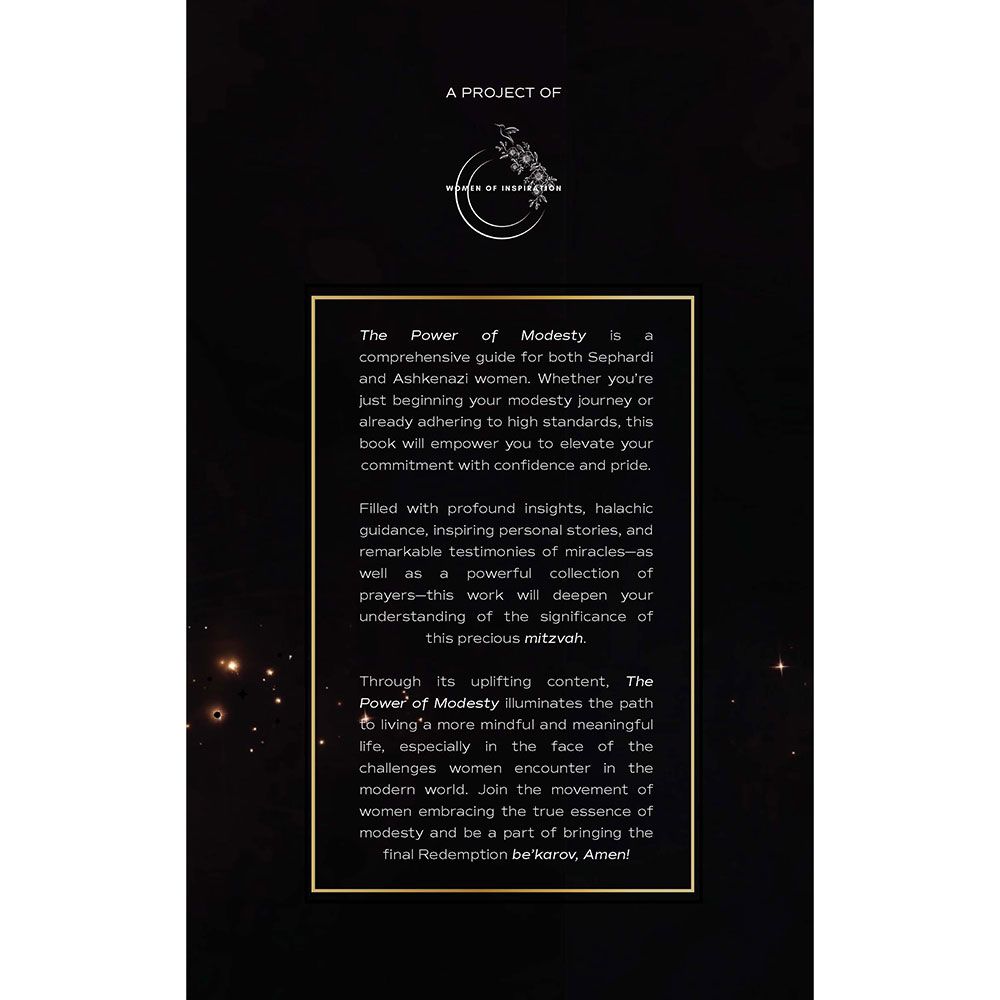 The Power of Modesty — back | Judaica Square Lakewood