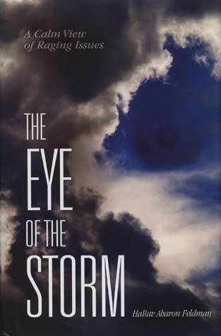 Eye of the Storm (Feldman) — front cover hardcover | Judaica Square Lakewood