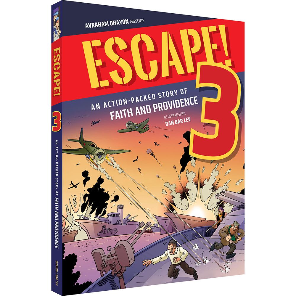 3D view of the Escape! 3 hardcover showing the spine