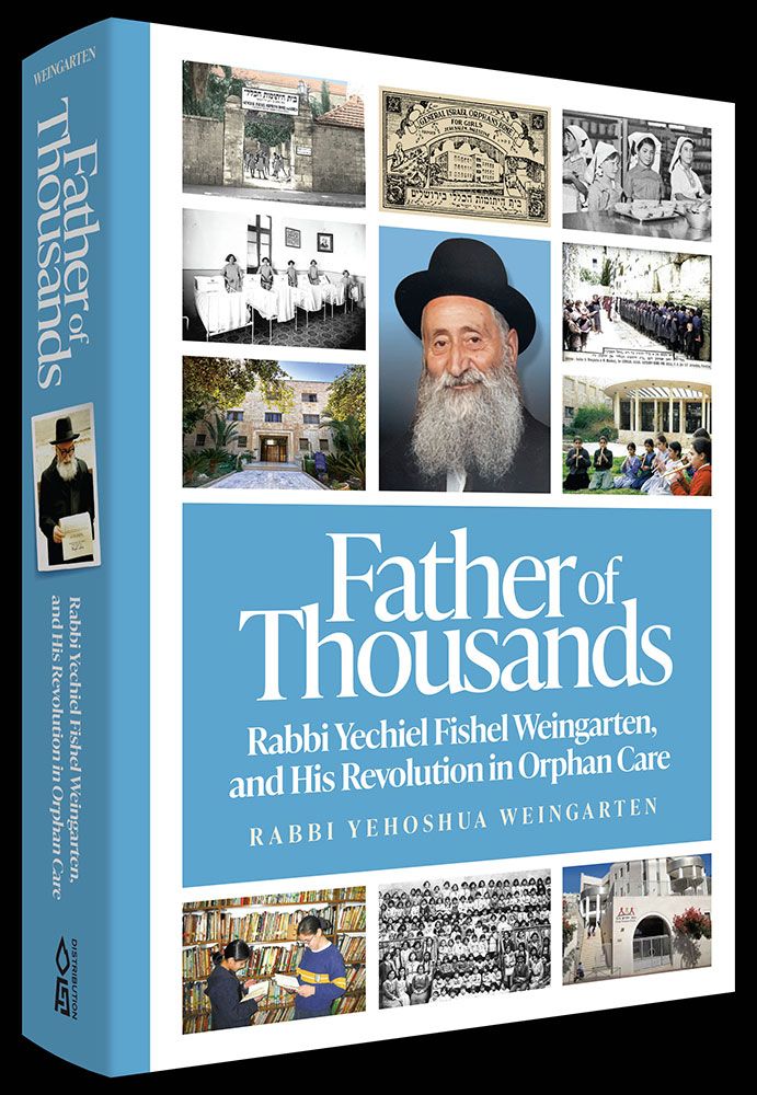 3D view of Father of Thousands by Rabbi Yehoshua Weingarten, hardcover edition