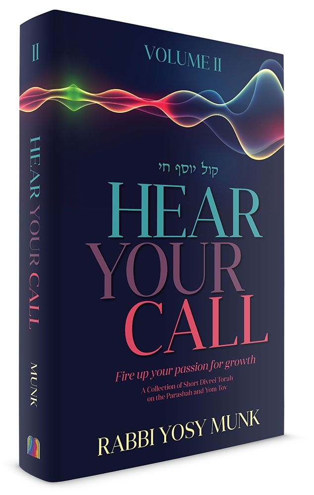 3D view of Hear Your Call, Volume 2 by Rabbi Yosy Munk, hardcover edition