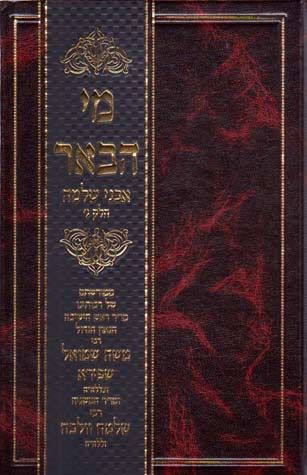 Avnei Shlomo, Vol. 3, Mei Habe'er (Hebrew Only) — cover | Judaica Square Lakewood