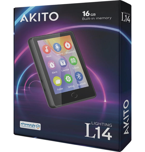 Akito L14 Kosher MP3 Player - 16GB — kosher MP3 player | Judaica Square Lakewood