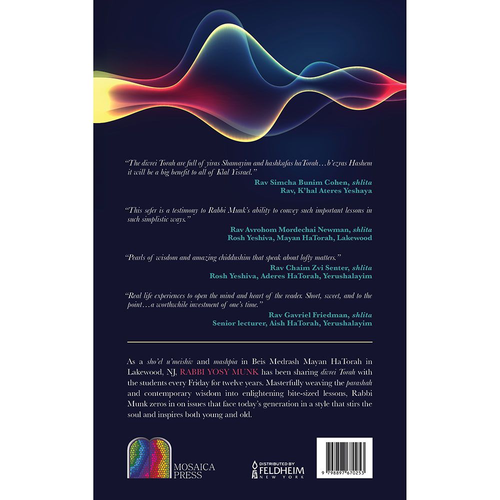 Back cover of Hear Your Call, Volume 2 by Rabbi Yosy Munk, with the summary and barcode