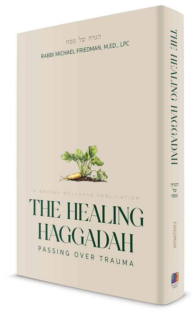 3D view of The Healing Haggadah by Rabbi Michael Friedman, hardcover edition