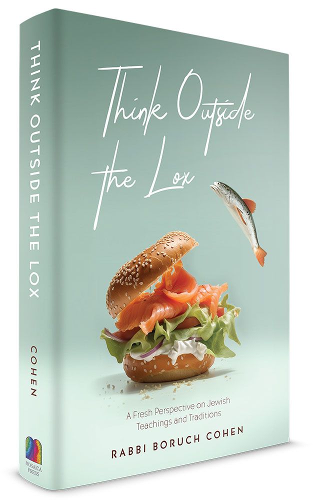 3D view of Think Outside the Lox by Rabbi Boruch Cohen, hardcover edition