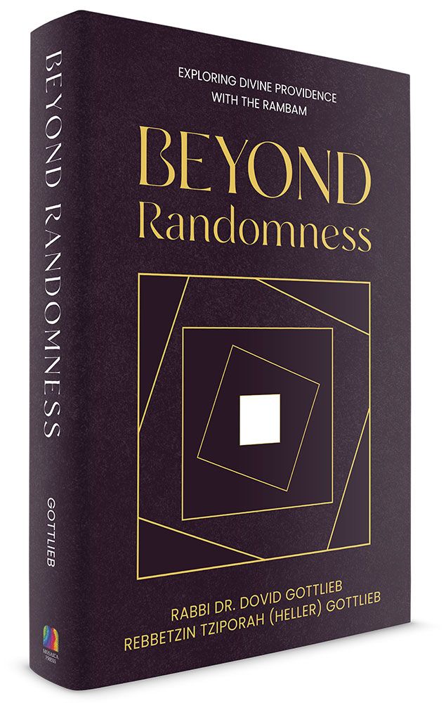 3D view of Beyond Randomness by Rabbi Dr. David Gottlieb, hardcover edition