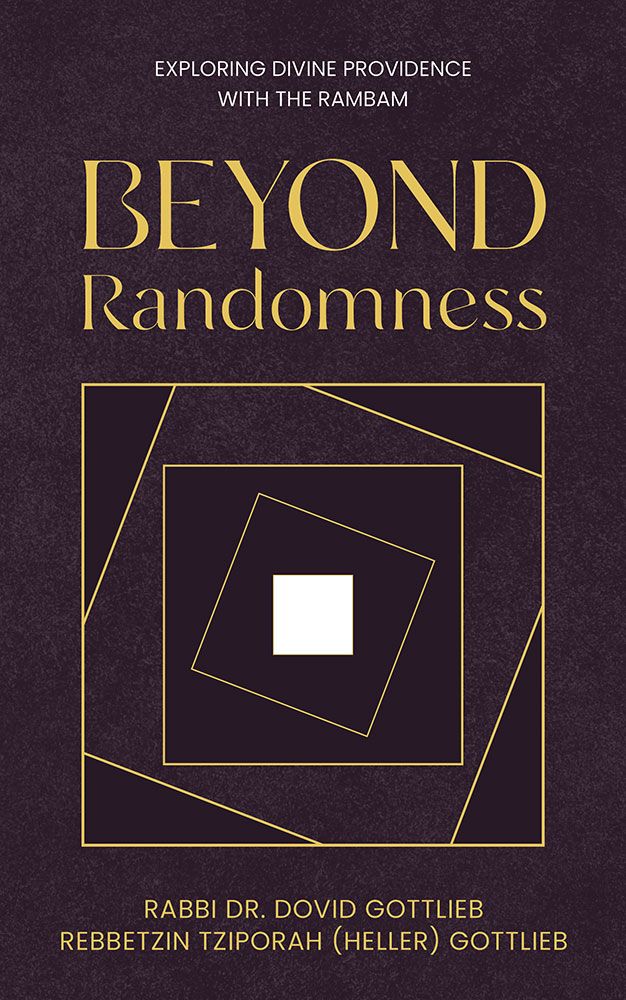 Beyond Randomness — front cover hardcover | Judaica Square Lakewood