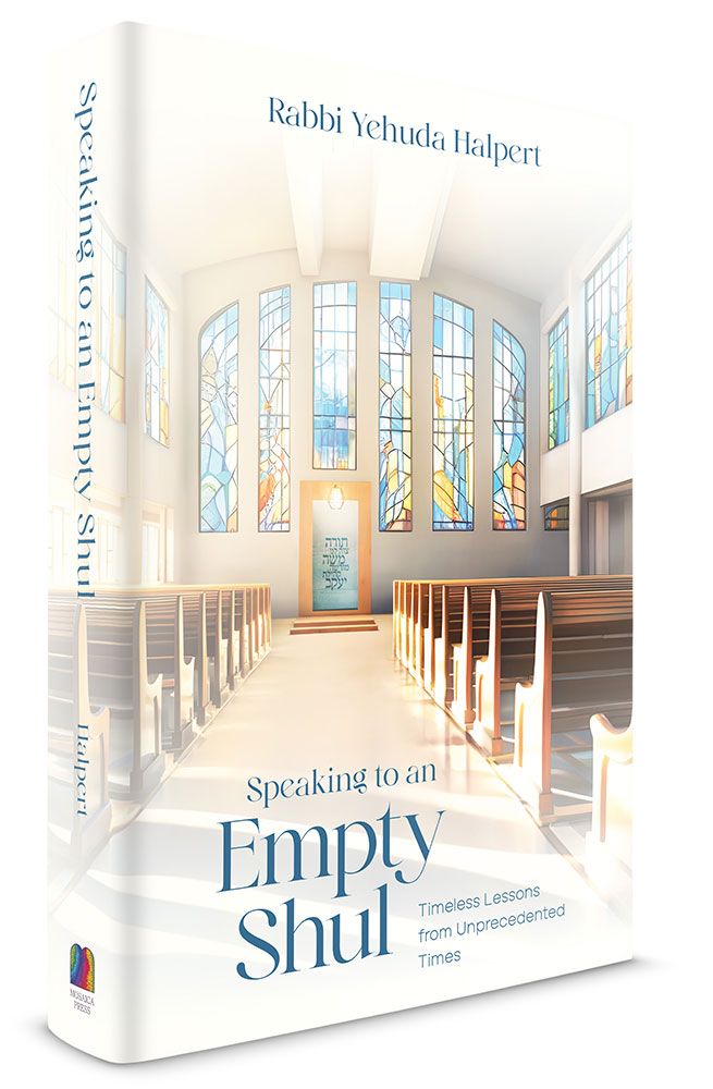 3D view of Speaking to an Empty Shul by Rabbi Yehuda Halpert, hardcover edition