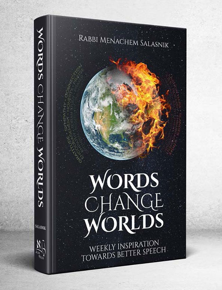 3D view of Words Change Worlds by Rabbi Menachem Salasnik, hardcover edition