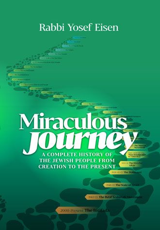 Cover of Miraculous Journey, Updated Edition: A Complete History of the Jewish People by Rabbi Yosef Eisen, hardcover edition