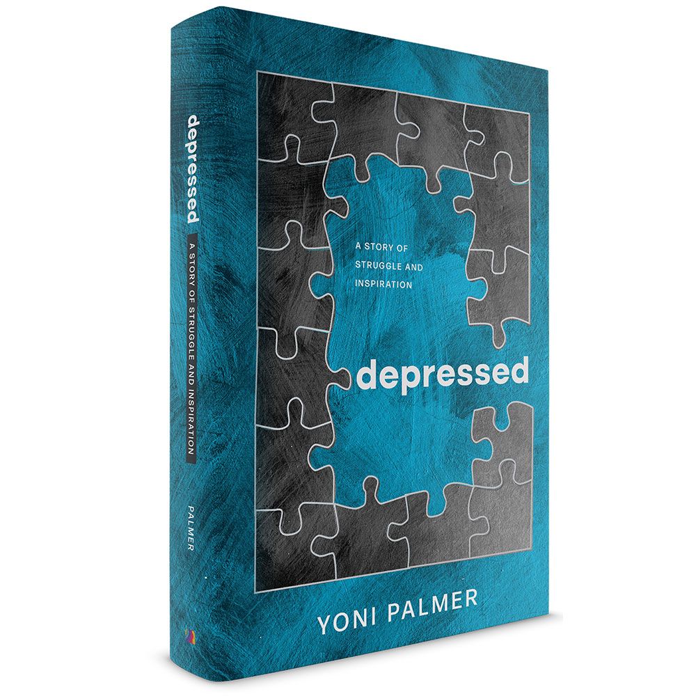 3D view of Depressed by Yoni Palmer, paperback edition