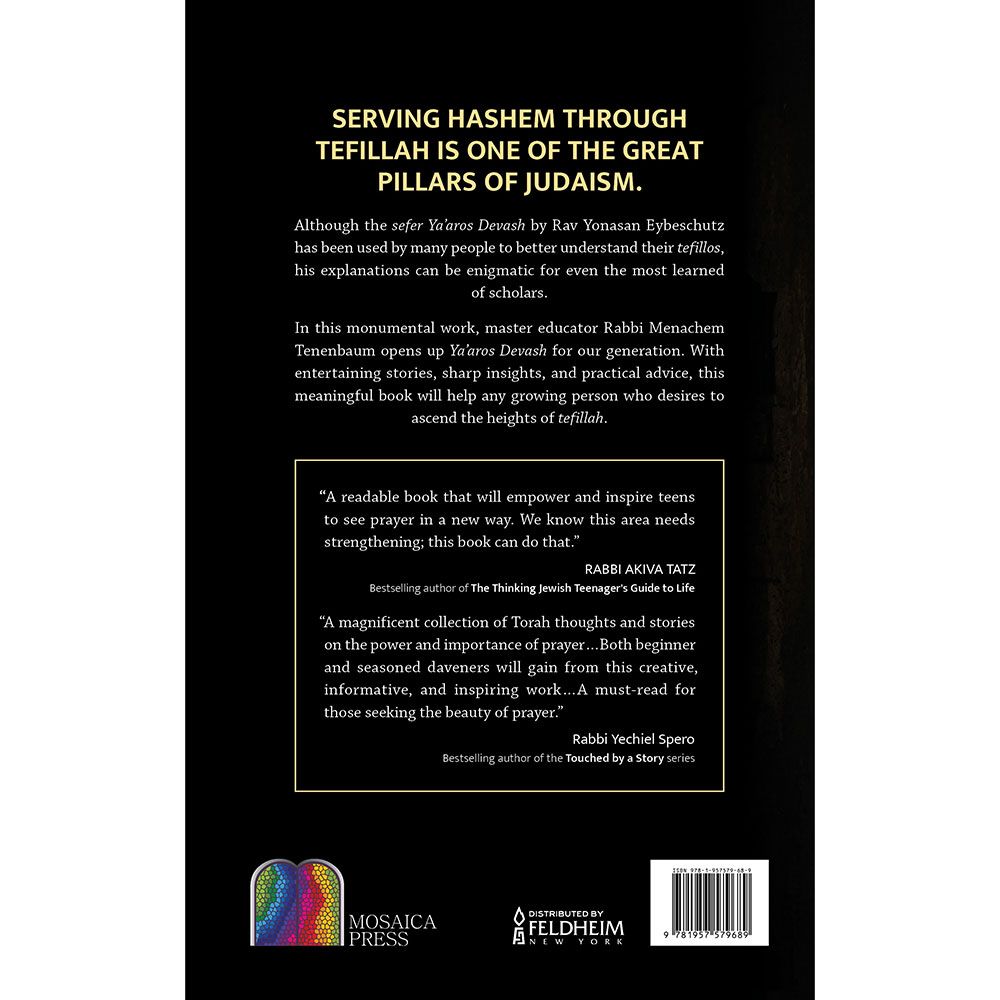Back cover of Three Steps Forward by Rabbi Menachem Tenenbaum, with the summary and barcode
