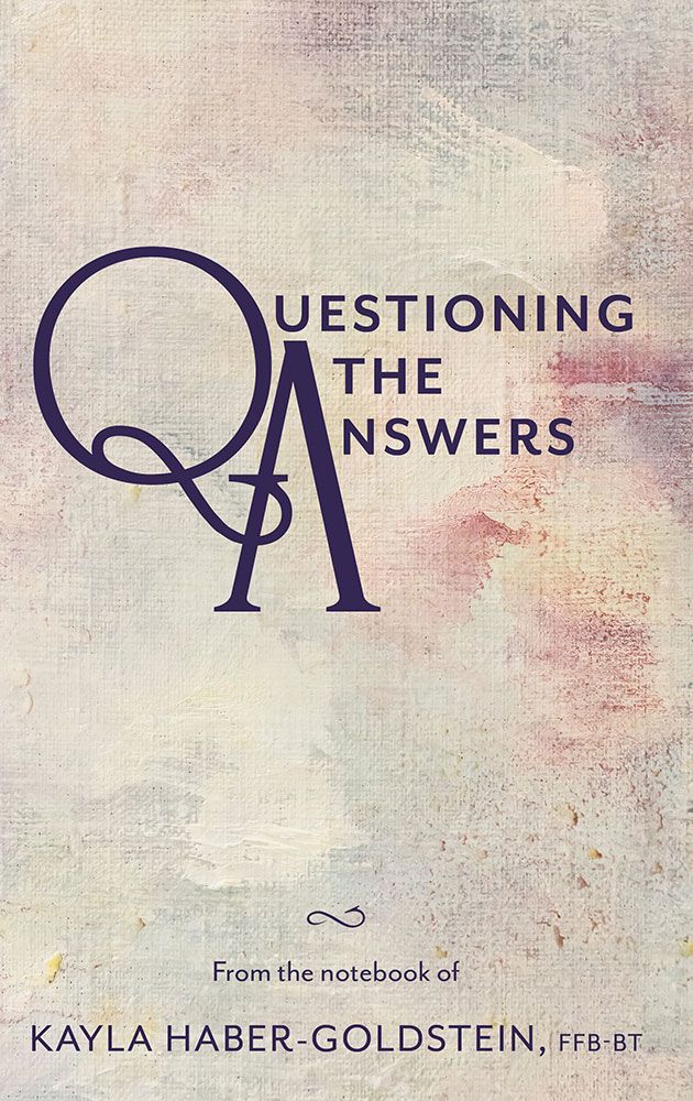 Questioning the Answers — front cover hardcover | Judaica Square Lakewood