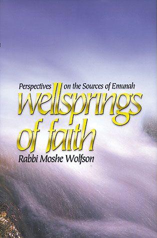 Wellsprings of Faith — front cover hardcover | Judaica Square Lakewood