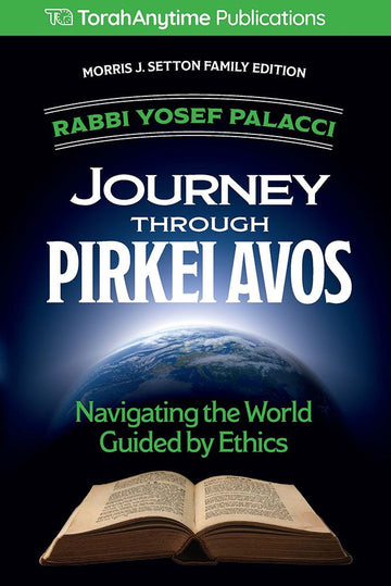 Journey Through Pirkei Avos — front cover hardcover | Judaica Square Lakewood