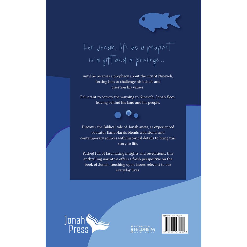 Back cover of House of Fish: Jonah by Ilana Harris, with the summary and barcode