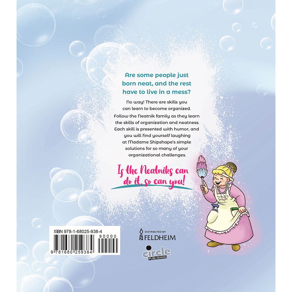 Back cover of Neatniks by Shulamis Weil, with the summary and barcode