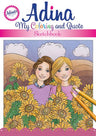 Adina: My Coloring & Quote Sketchbook — front cover hardcover | Judaica Square Lakewood