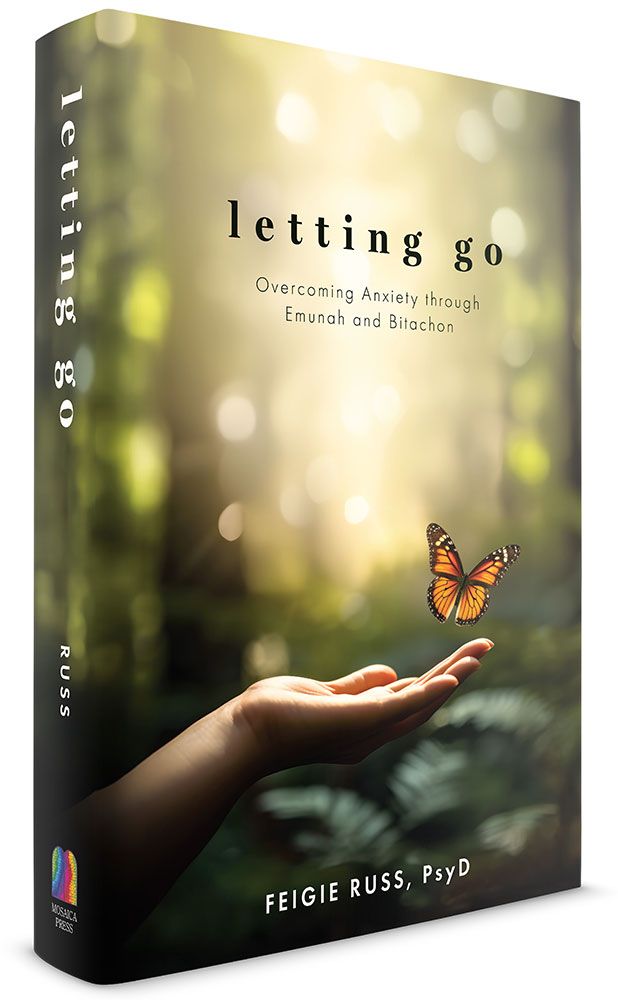 3D view of Letting Go by Feige Russ, PsyD, hardcover edition