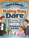 Yossi and Nussi and the Rainy Day Dare — front cover hardcover | Judaica Square Lakewood