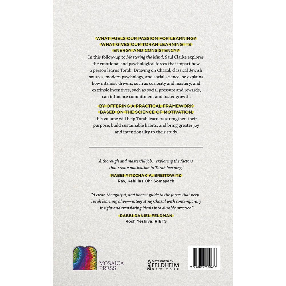 Motivating the Mind — front cover | Judaica Square Lakewood