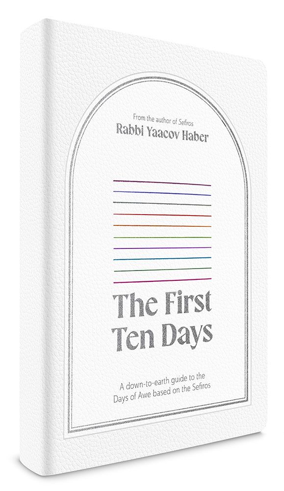 Angled view of The First Ten Days showing the textured white cover and spine