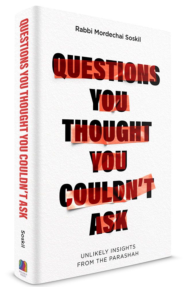 3D view of Questions You Thought You Couldn't Ask by Rabbi Mordechai Soskil, hardcover edition