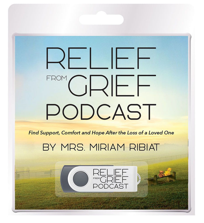Relief from Grief Podcast (USB) — front cover | Judaica Square Lakewood