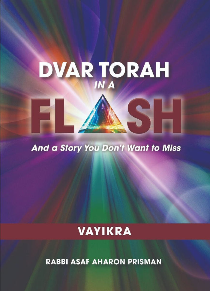 Dvar Torah in a Flash, Vayikra — front cover | Judaica Square Lakewood