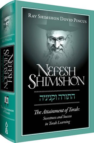 Nefesh Shimshon: Attainment of Torah — front cover hardcover | Judaica Square Lakewood