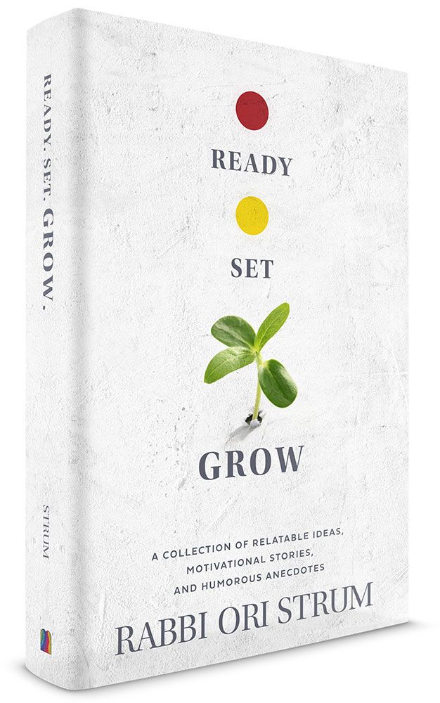 3D view of Ready, Set, Grow by Rabbi Ori Strum, hardcover edition