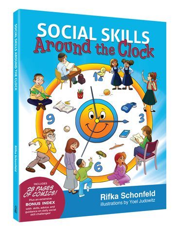 Social Skills Around the Clock — front cover Hardcover | Judaica Square Lakewood