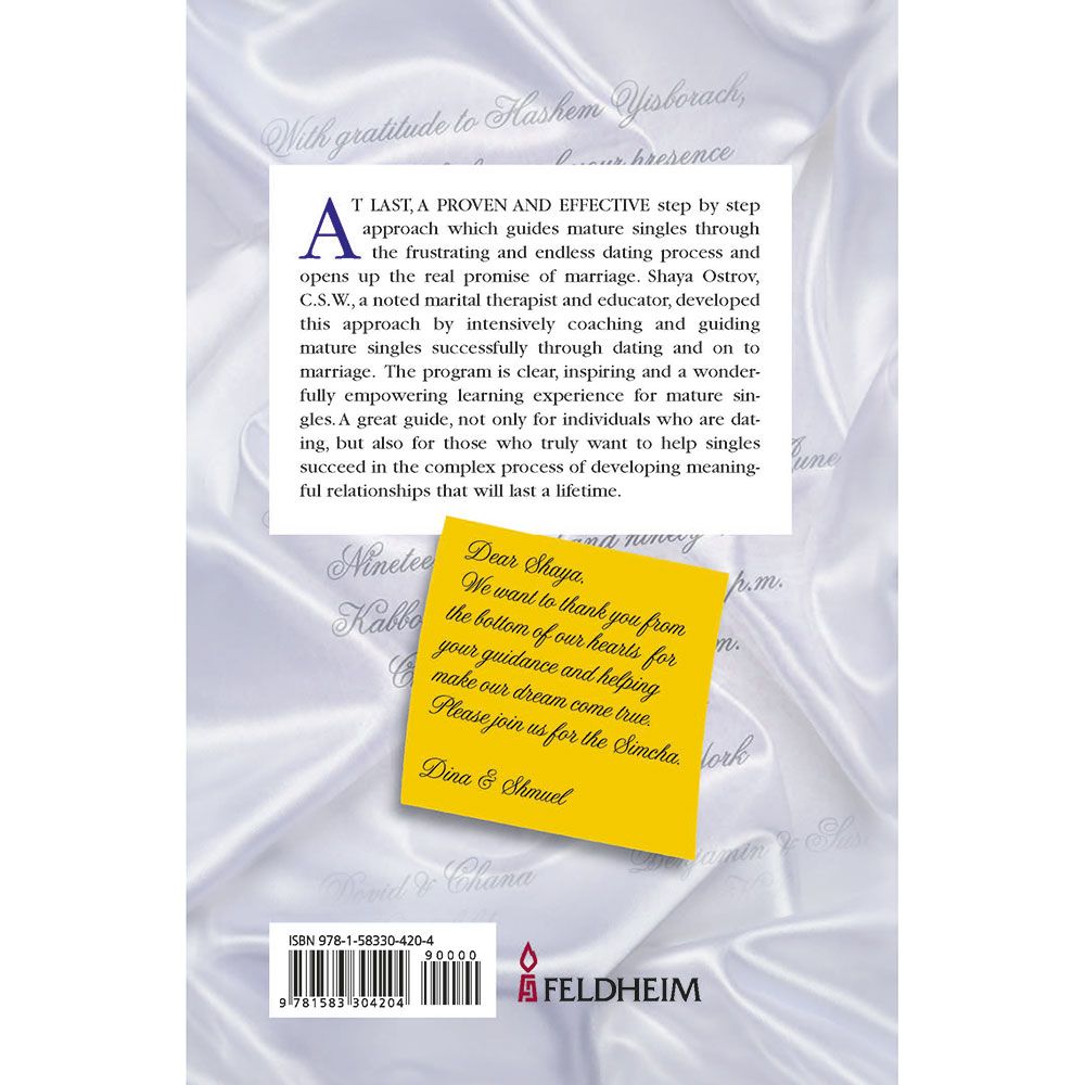 Back cover of The Inner Circle: Seven Gates to Marriage by Shaya Ostrov, with the summary and barcode