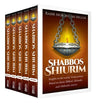 Cover of Shabbos Shiurim, 5 Volume Boxed Set by Rabbi Mordechai Miller, hardcover edition