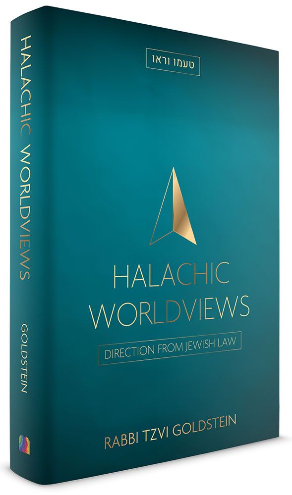 3D view of Halachic Worldviews by Rabbi Tzvi Goldstein, hardcover edition