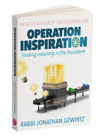 Cover of Operation Inspiration: Finding Meaning in the Mundane by Rabbi Jonathan Gewirtz, paperback edition