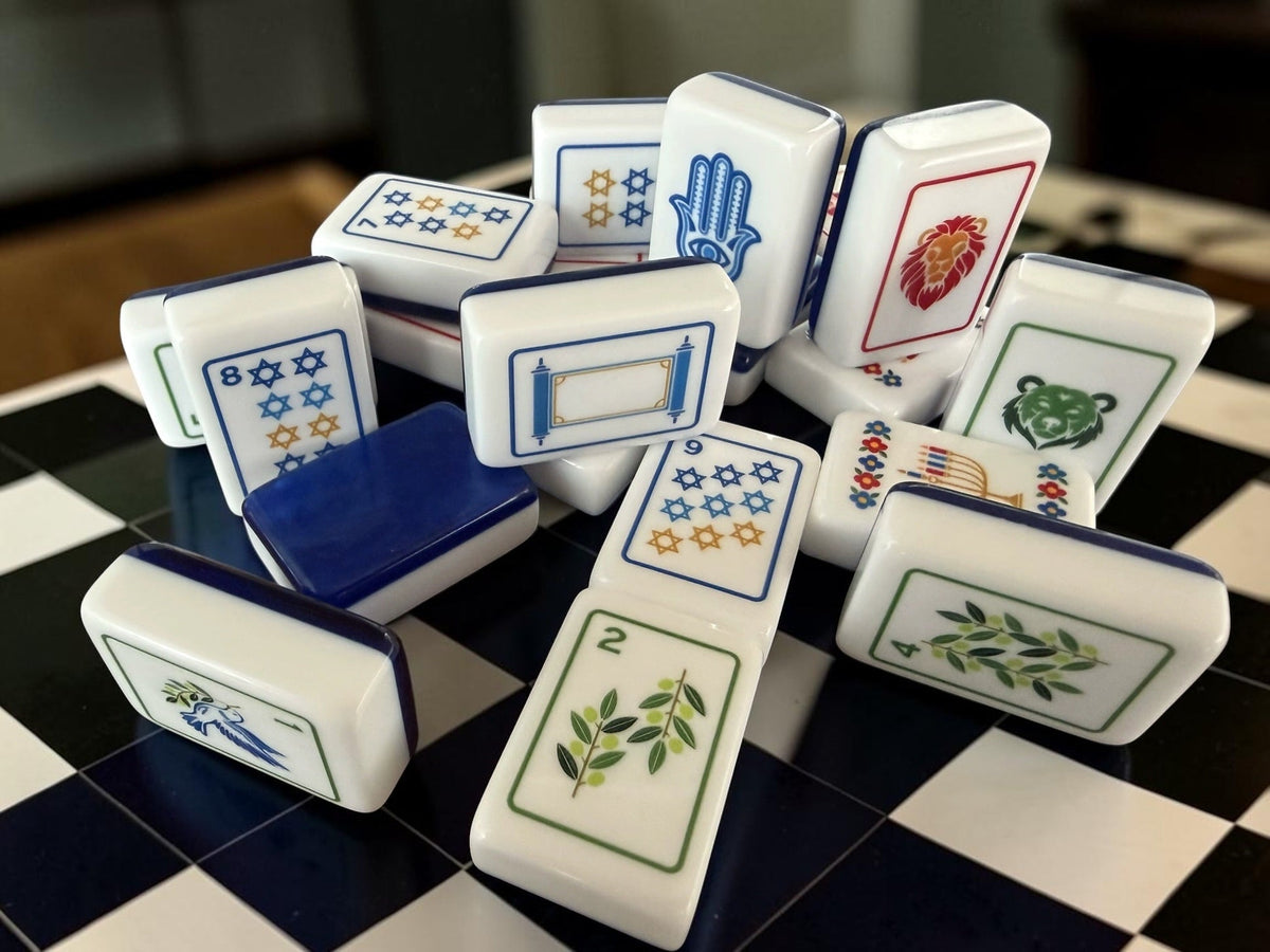 Brilliant Nights Hanukkah Mahjong tile set detail