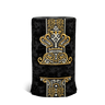 Velvet and Fur Torah Mantle 462, Black — front view