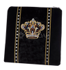 Velvet tallis and tefillin bag set with embroidery and crystal accents, design 348B1