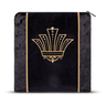 Velvet tallis and tefillin bag set with embroidery and crystal accents, design 442B7