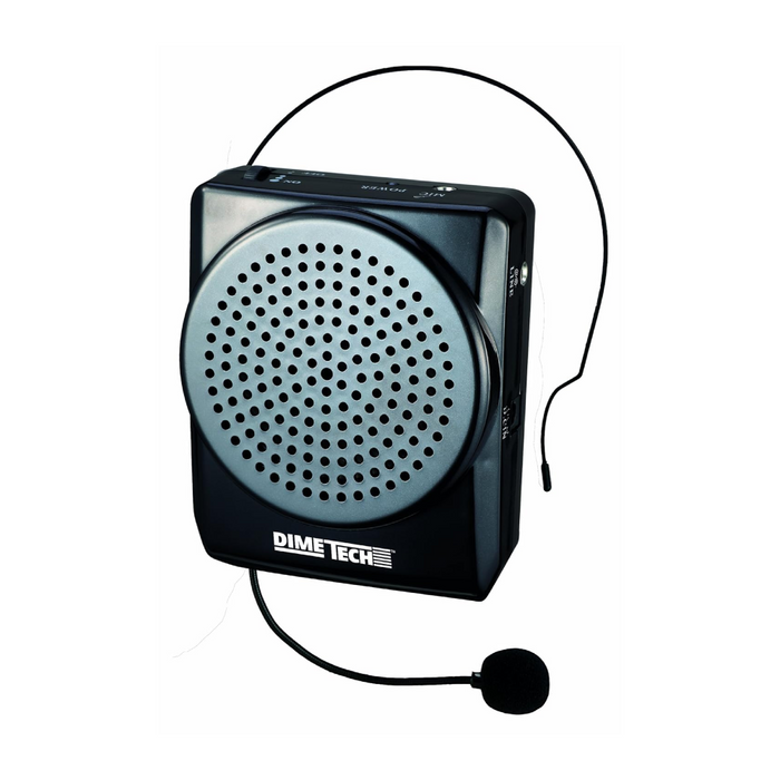 DimeTech Rechargeable Voice Amplifier with Headset Mic & Belt Clip — teacher | Judaica Square Lakewood